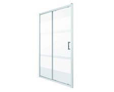 Novoterm ZOOM D sprchové dvere 100 x 190 cm, sklo mliečne pasy