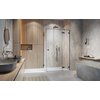 Radaway ESSENZA PRO BRUSHED GUNMETAL KDJ štvorcový sprchový kút 120 x 120 x 200 cm 10097120-92-01R+10098120-01-01