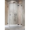 Radaway ESSENZA PRO BRUSHED GUNMETAL KDJ štvorcový sprchový kút 120 x 120 x 200 cm 10097120-92-01R+10098120-01-01