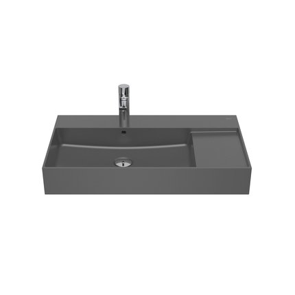 Roca INSPIRA FINECERAMIC® nástenné umývadlo 80 x 49 cm, onyx A32752B640