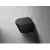 Besco CeraBe LAAX MATT BLACK WC misa závesná Rimless 45 x 35,5 x 36,5 cm cm so sedátkom #ZLA-C-DLC