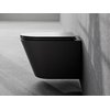 Besco CeraBe LAAX MATT BLACK WC misa závesná Rimless 45 x 35,5 x 36,5 cm cm so sedátkom #ZLA-C-DLC