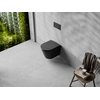 Besco CeraBe LAAX MATT BLACK WC misa závesná Rimless 45 x 35,5 x 36,5 cm cm so sedátkom #ZLA-C-DLC