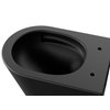 Besco CeraBe LAAX MATT BLACK WC misa závesná Rimless 45 x 35,5 x 36,5 cm cm so sedátkom #ZLA-C-DLC