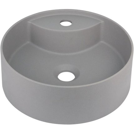Deante SILIA granitové umývadlo na dosku s otvorom pre batériu 36 cm, szary metalik CQS_SU4B