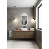 Home MAX zrkadlo oválne s LED osvetlením 50 x 100 cm