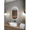 Home MAX zrkadlo oválne s LED osvetlením 50 x 100 cm