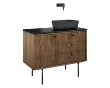 Elita LEGACY kúpeľňová skrinka pod umývadlo 100 cm 3S 1D, orech americký RE01100109D480