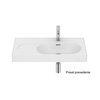 Roca MERIDIAN Fineceramic® nástenné/nábytkové umývadlo 80 x 46 cm, pravé A327744620