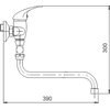 Novaservis METALIA 55 paneláková vodovodná batéria bez príslušenstva 150 mm, chróm 55071/1,0