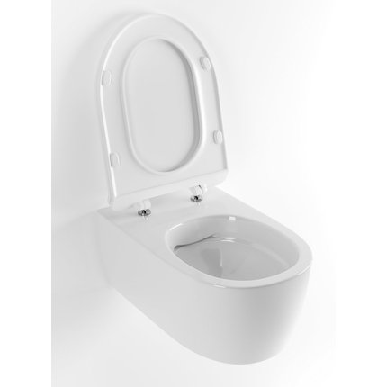 Excellent DOTO PURE-RIM WC misa závesná RimFree 54,5 x 36 cm s voľne-padajúcim sedátkom CEEX.1404.545.WH