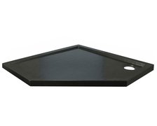 Novoterm PRATO BL SLIM päťuholníková sprchová vanička 90 x 90 x 5 cm