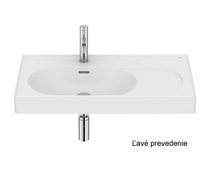 Roca MERIDIAN Fineceramic® nástenné/nábytkové umývadlo 80 x 46 cm, ľavé A327743620
