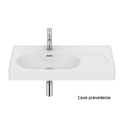 Roca MERIDIAN Fineceramic® nástenné/nábytkové umývadlo 80 x 46 cm, ľavé A327743620