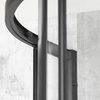 Novoterm SOLID RS black sprchový kút s vaničkou 80 x 80 x 211 cm, sklo číre, profil čierny