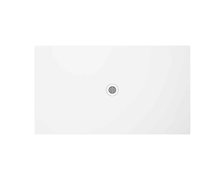 Brecoro Podium Solid Surface obdĺžniková sprchová vanička 90 x 80 cm, biela POB010
