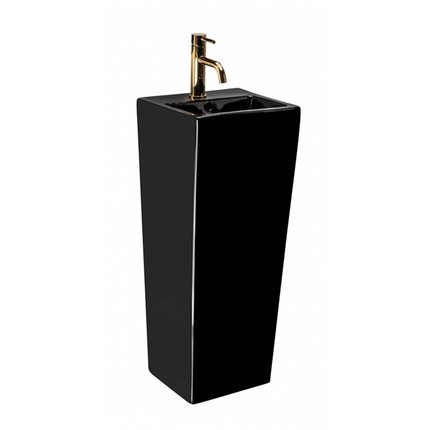 Rea KAMILA BLACK keramické umývadlo voľne stojace 32 x 33 x 82 cm U5644