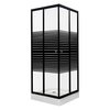 Novoterm Pico Black STR sprchový kút s vaničkou 90 x 90 x 205 cm