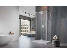 Radaway ESSENZA PRO White KDJ + S štvorcový sprchový kút 80 x 80 cm 10097380-04-01L+10098080-01-01+10098080-01-01