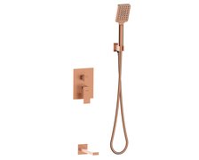 Valvex ARS Satin Copper podomietkový sprchový set 2-funkčný s výtokom na vaňu 2419930