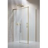 Radaway IDEA Brushed Gold KDJ obdĺžnikový sprchový kút 160 x 110 x 205 cm 387046-99-01L+387053-99-01R