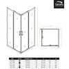 Laveo DESNA štvorcový sprchový kút s vaničkou 80 x 80 x 201 cm JKDD086K