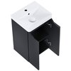 Elita HELO kúpeľňová skrinka s umývadlom 40 x 35,3 cm, čierna matná RE020400207160