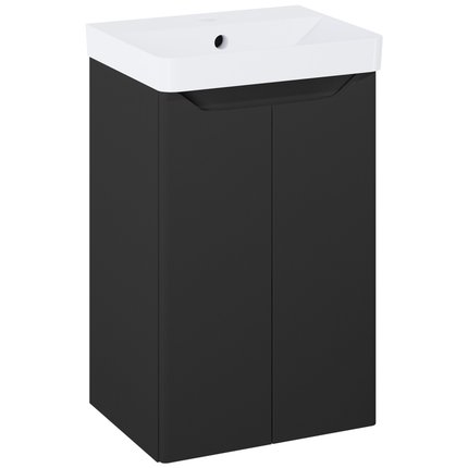 Elita HELO kúpeľňová skrinka s umývadlom 40 x 35,3 cm, čierna matná RE020400207160