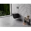 Besco CeraBe LAAX ERGO MATT BLACK WC misa závesná Rimless 44,5 x 36 x 39,5 cm so sedátkom #ZLAE-C-DLC
