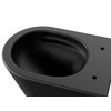 Besco CeraBe LAAX ERGO MATT BLACK WC misa závesná Rimless 44,5 x 36 x 39,5 cm so sedátkom #ZLAE-C-DLC