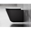 Besco CeraBe LAAX ERGO MATT BLACK WC misa závesná Rimless 44,5 x 36 x 39,5 cm so sedátkom #ZLAE-C-DLC