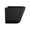 Besco CeraBe LAAX ERGO MATT BLACK WC misa závesná Rimless 44,5 x 36 x 39,5 cm so sedátkom #ZLAE-C-DLC