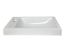 Novoterm RIMINI keramické umývadlo nábytkové/pultové, ľavé 43 x 23,5 cm