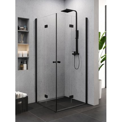 New Trendy SUPERIA BLACK štvorcový sprchový kút 80 x 80 x 195 cm K-0592