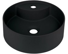 Deante SILIA granitové umývadlo na dosku s otvorom pre batériu 36 cm, nero CQS_NU4B
