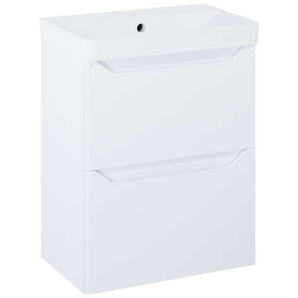 Elita HELO kúpeľňová skrinka s umývadlom 50 x 35,3 cm, biela lesklá RE020500208060