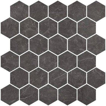 Nowa Gala gresová mozaika Imperial Graphite IG 13 M-h heksagon 27 x 27 cm