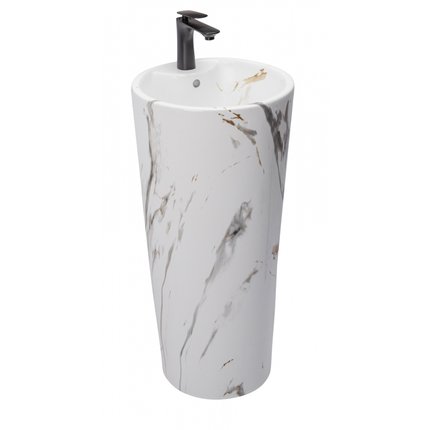 Rea BLANKA MARBLE MARMUR MATT keramické umývadlo voľne stojace 40 x 84 cm U8704