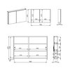 BASIC skrinka zrkadlová 90 cm 2D 904662