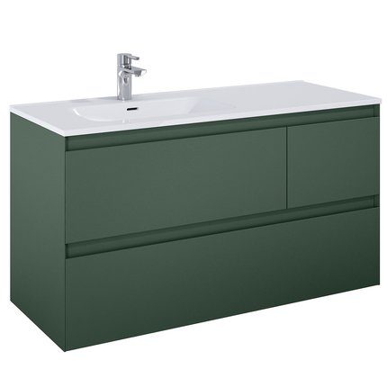 Elita SPLIT skrinka pod umývadlo 120 cm 3S, green matt 169021