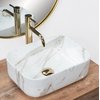 Rea DEMI MINI AIAX SHINY keramické umývadlo na dosku 40,5 x 31 cm U5065