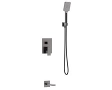 Valvex ARS Gun Metal podomietkový sprchový set 2-funkčný s výtokom na vaňu 2419940