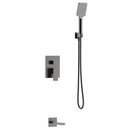 Valvex ARS Gun Metal podomietkový sprchový set 2-funkčný s výtokom na vaňu 2419940