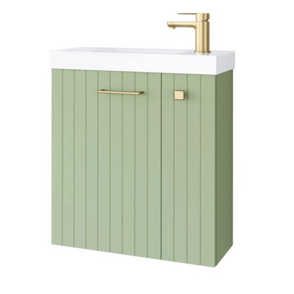Uptrend kúpeľňová skrinka Nook set s umývadlom 55 cm šalvia matná 010-SU55-05+TR41366