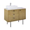 Elita LEGACY kúpeľňová skrinka pod umývadlo ľavá 100 cm 3S 1D, prírodný dub RE011000096690
