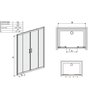 Sanplast D4/TX5b sprchové dvere 130 x 190 cm 600-271-1230-38-401