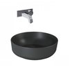 Elita LORCA keramické umývadlo na dosku 41,5 cm, Antracit Matt RE040420046010