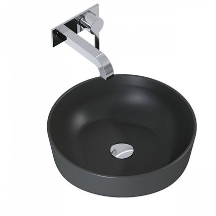 Elita LORCA keramické umývadlo na dosku 41,5 cm, Antracit Matt RE040420046010