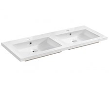 Comad Spirit keramické dvojumývadlo, white 121 x 46 cm UM-8070-120D