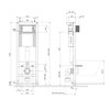 Cersanit set 40 mech. inštalačný modul + misa závesná Savio + sedátko voľnepadajúce + tlačítko chróm lesklý S701-828